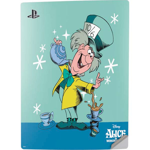 Disney Alice in Wonderland Mad Hatter Tea Party PS5 Digital Edition Console Skin